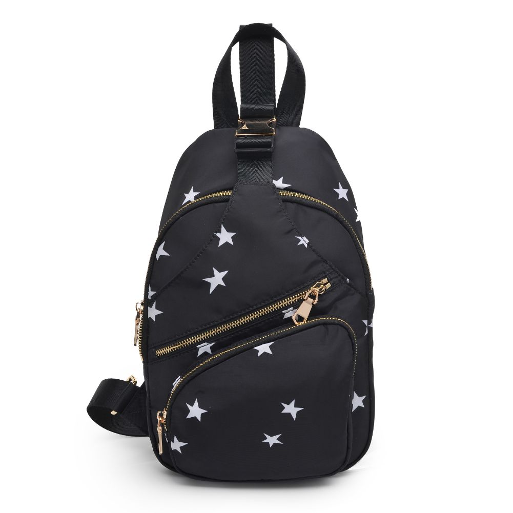 Product Image of Sol and Selene On The Go - Nylon Sling Backpack 841764107266 View 5 | Black Star
