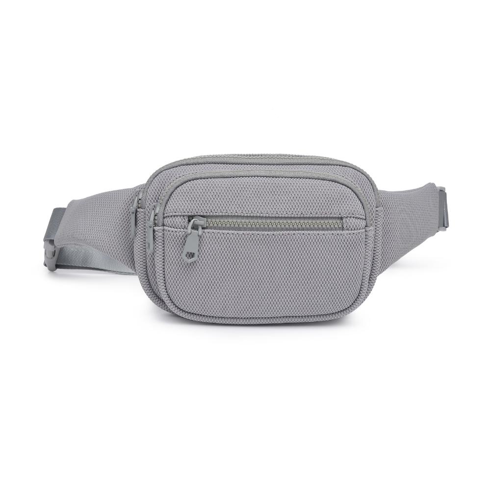 Product Image of Sol and Selene Hip Hugger - Neoprene Mesh Belt Bag 841764109871 View 5 | Grey