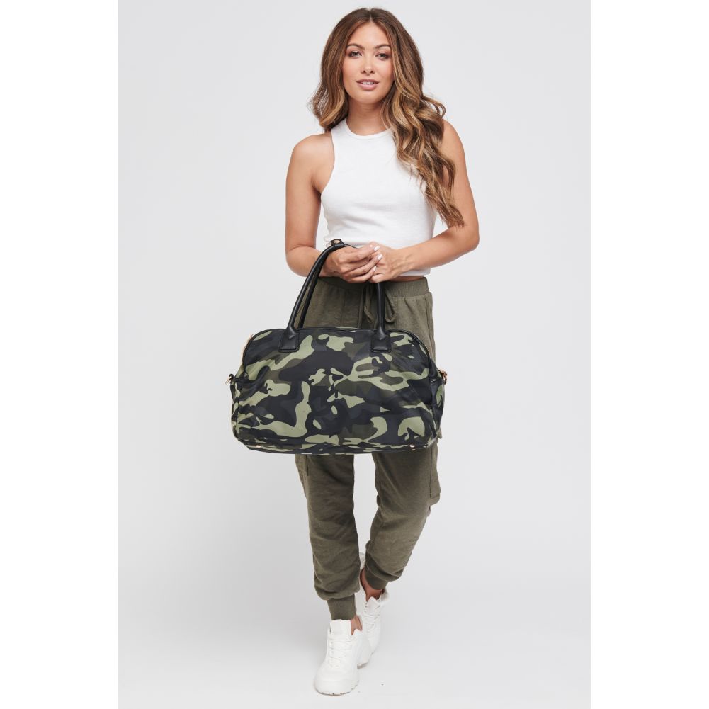 Woman wearing Camo Sol and Selene Secret Weapon Weekender 841764103336 View 3 | Camo