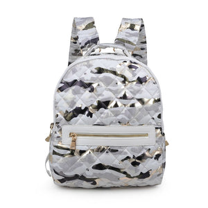 Product Image of Sol and Selene All Star Backpack 841764105163 View 5 | White Metallic Camo