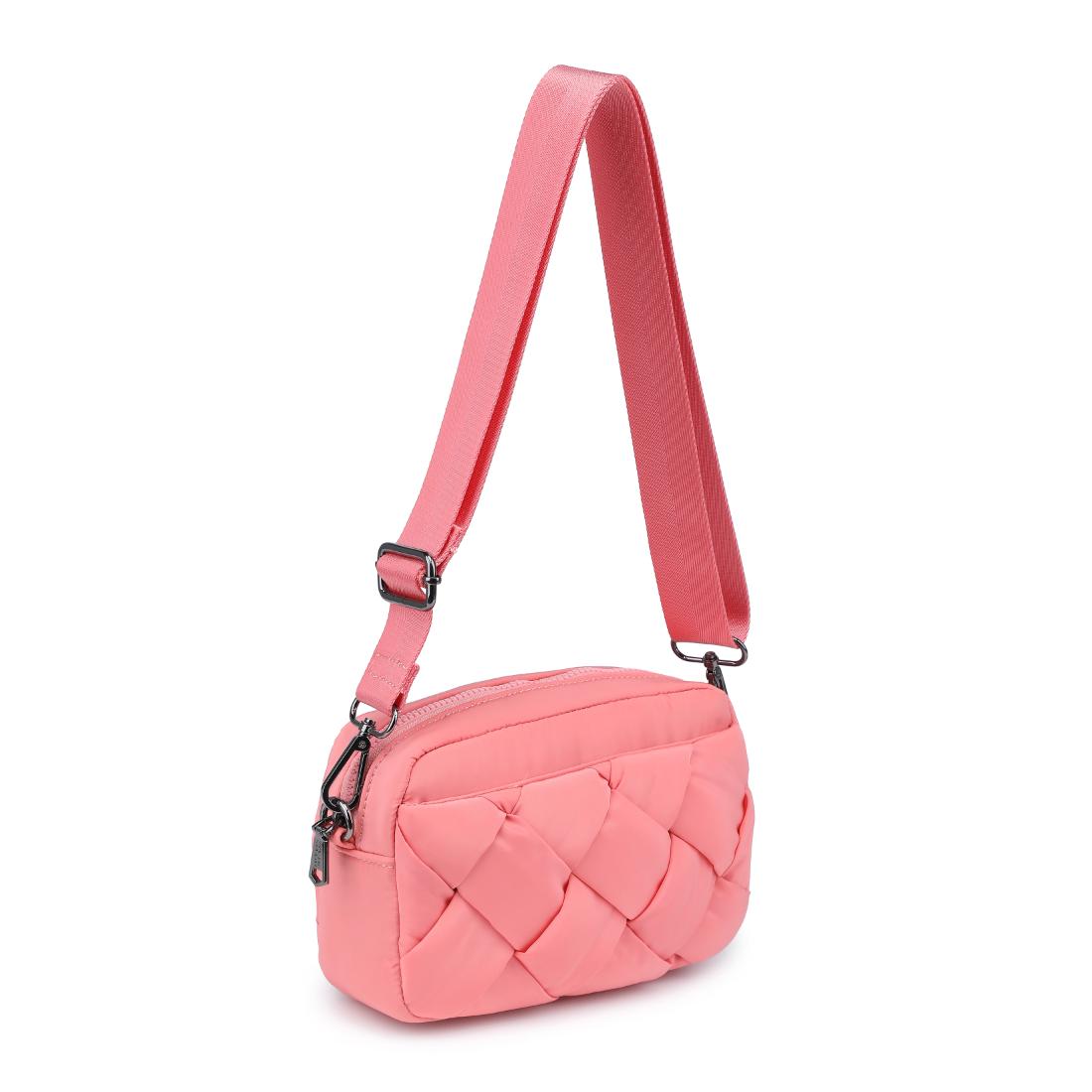 Product Image of Sol and Selene Inspiration - Braided Woven Nylon Crossbody 841764111812 View 6 | Salmon