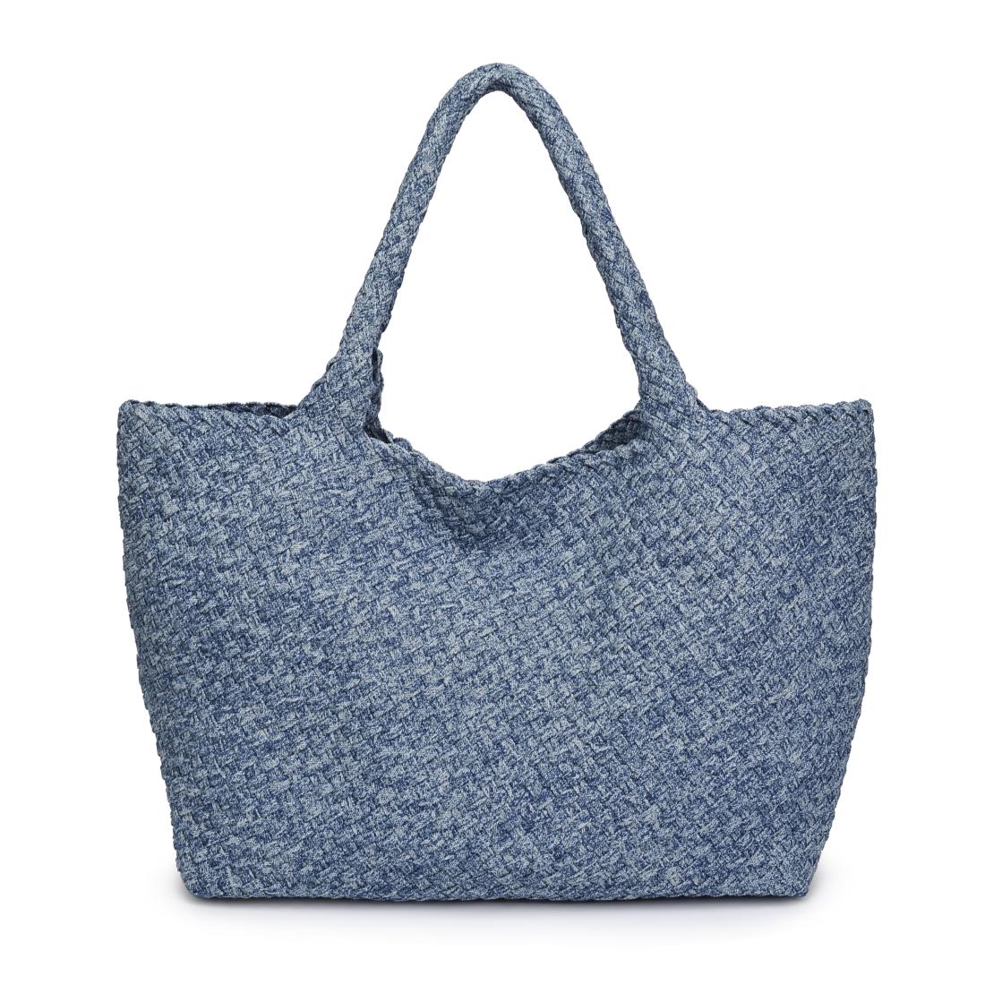 Product Image of Sol and Selene Sky&#39;s The Limit - Large Denim Tote 841764111348 View 7 | Denim