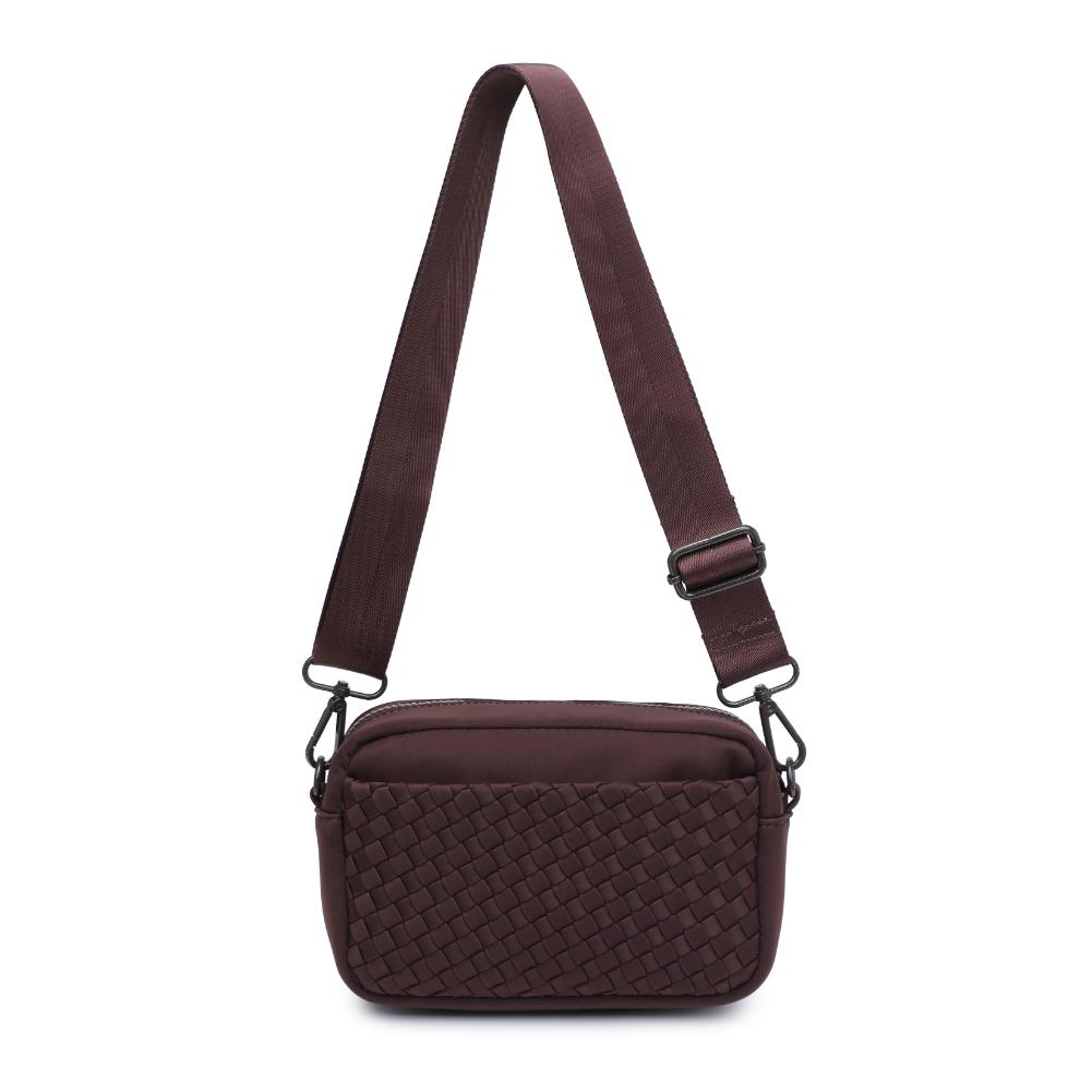 Sol and Selene Inspiration - Woven Neoprene Crossbody 841764110495 View 7 | Chocolate