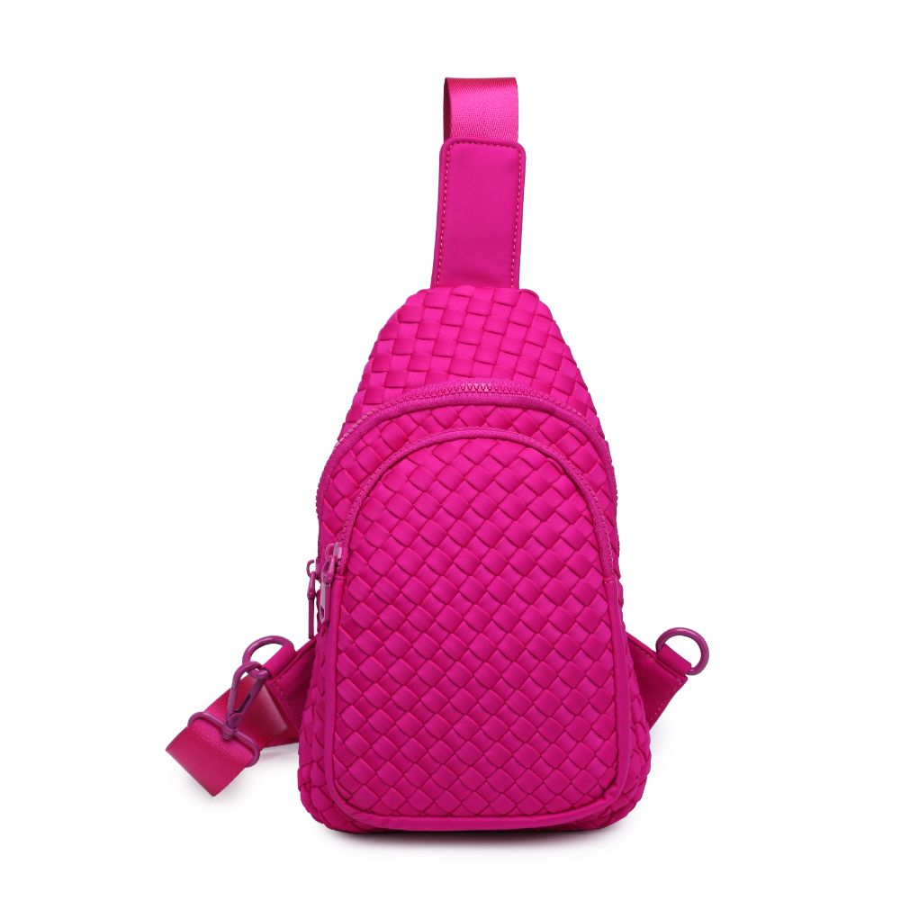 Sol and Selene Beyond The Horizon - Woven Neoprene Sling Backpack 841764108058 View 5 | Fuchsia