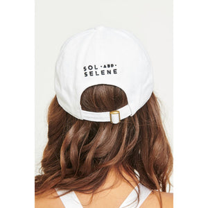 Product Image of Sol and Selene AND Logo Hat Baseball Cap 841764106542 View 7 | White