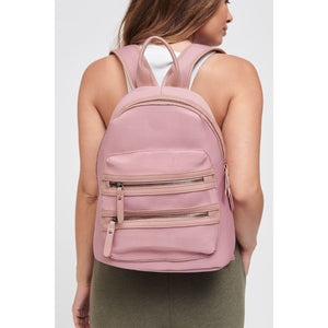 Woman wearing Mauve Sol and Selene Carpe Diem - Neoprene Backpack 841764105613 View 1 | Mauve