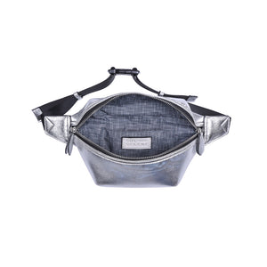 Product Image of Sol and Selene Side Kick - Neoprene Belt Bag 841764104333 View 8 | Silver Metallic