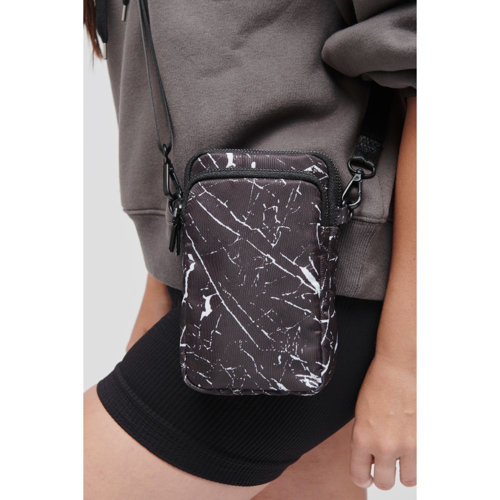 Woman wearing Black Marble Sol and Selene Divide & Conquer Crossbody 841764106641 View 2 | Black Marble
