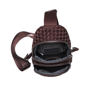 Sol and Selene Beyond The Horizon - Woven Neoprene Sling Backpack 841764110440 View 8 | Chocolate