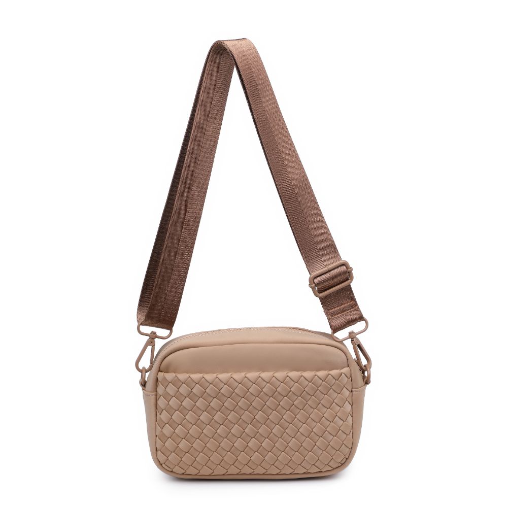 Sol and Selene Inspiration - Woven Neoprene Crossbody 841764108324 View 7 | Nude