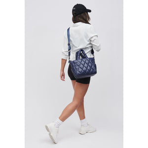 Woman wearing Midnight Sol and Selene Aspire - Small Mini Tote 841764107396 View 4 | Midnight