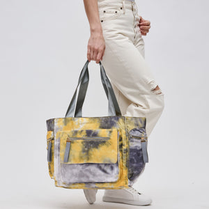 Woman wearing Sunflower Multi Sol and Selene Gratitude Tote 841764105316 View 4 | Sunflower Multi