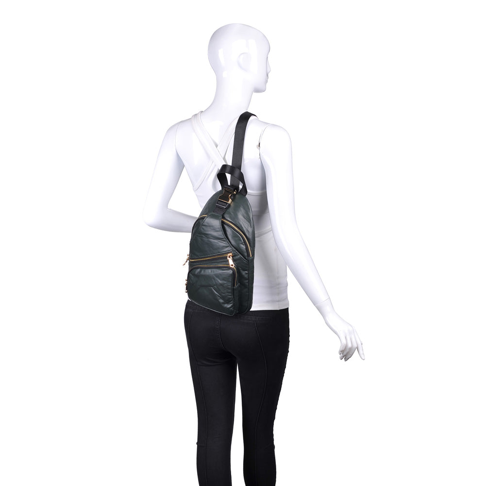 Product Image of Sol and Selene On The Go Sling Backpack 841764103831 View 5 | Olive