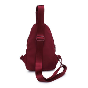 Sol and Selene Beyond The Horizon - Woven Neoprene Sling Backpack 841764110457 View 7 | Wine