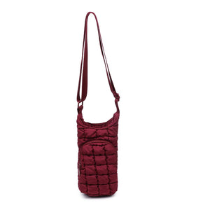 Product Image of Sol and Selene Let It Flow - Quilted Puffer Crossbody 841764110389 View 1 | Burgundy